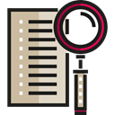 File, search, Edit Tools, Archive, interface, document Black icon