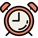 miscellaneous, Clock, Tools And Utensils, alarm clock, time, timer Black icon