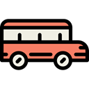 Public transport, transportation, transport, school bus, Automobile, vehicle Black icon