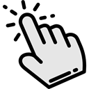 Hand, Hands And Gestures, ui, Pointer, Cursor, interface, computer mouse Gainsboro icon