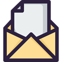 Communications, envelope, Message, interface, mail, Email, Note DarkSlateGray icon