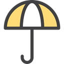 Rain, rainy, Umbrella, Umbrellas, weather, Protection Black icon
