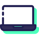 Laptop, Computer, electronic, computing, technology Black icon