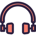 Music And Multimedia, sound, Audio, Headphones, earphones, technology DarkSlateGray icon