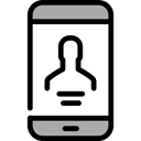 smartphone, Iphone, technology, touch screen, Communications, cellphone, mobile phone Black icon