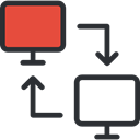technology, Laptop, transfer, networking, electronic, Computer, computing Black icon