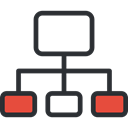 group, networking, structure, Boss, network, team, people, Business, Hierarchical Structure Black icon