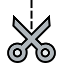 Cutting, Cut, miscellaneous, Handcraft, scissors, Tools And Utensils Black icon