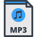 music note, Mp3 Extension, musical note, Audio file, Files And Folders, mp3, interface, Mp3 File, Mp3 Format Lavender icon