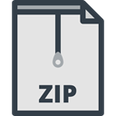 interface, Compressed, files, symbols, File, documents, document, symbol, Files And Folders, Zip Gainsboro icon