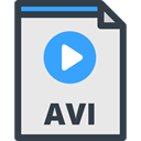 files, symbol, Files And Folders, interface, File Extension, Avi, File Formats, file format, video, File Lavender icon