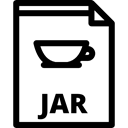 Jar, Jar Format, Jar File Format, Json File, file format, Java Archive, interface, Files And Folders, Jar File Black icon