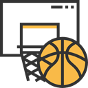 Sports And Competition, Sport Team, sports, team, equipment, Basketball DarkSlateGray icon