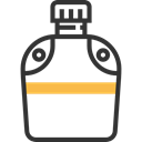 flask, water, thirst, canteen, Bottle, miscellaneous, Tools And Utensils Black icon