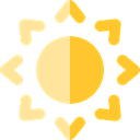 weather, Sports And Competition, meteorology, Sunny, Summertime, nature, warm, summer, sun Black icon