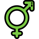Shapes And Symbols, signs, male, shapes, Intersex, Female, Femenine, sex, Masculine, people Black icon