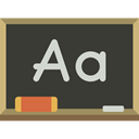 School Material, chalkboard, Classroom, education, Blackboard DarkSlateGray icon
