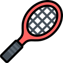 Ball, Sports And Competition, Sportive, racket, tennis, sports Black icon