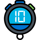 Wait, stopwatch, interface, Tools And Utensils, time, Chronometer, timer Black icon