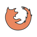 mozilla, Browser, site, Firefox, website, Page, internet Black icon