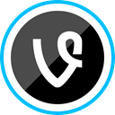 Logo, Vine, Social, media, corporate DarkSlateGray icon