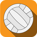 Ball, sports, volleyball, play DarkOrange icon