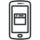 mobile page, Page, mobile website, Cell phone, website icon, phone, mobile phone Black icon