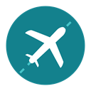 Air, travel, Citycons, Plane DarkCyan icon