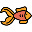 Animals, ocean, Aquatic, Aquarium, Sea Life, goldfish Black icon