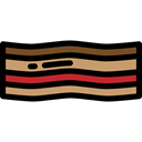 food, grilled, Proteins, meat, Bacon, Barbecue Black icon