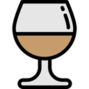 cup, food, Wine Glass, party, Alcohol, Alcoholic Drink Black icon
