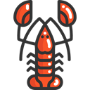 food, Sea Life, Animals, lobster, Animal, Food And Restaurant DarkSlateGray icon