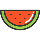 Fruit, vegetarian, food, watermelon, diet, Healthy Food, vegan, Food And Restaurant, organic Black icon