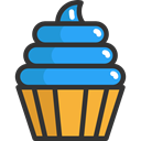 Bakery, Food And Restaurant, baked, food, Dessert, cupcake, muffin, sweet DarkSlateGray icon