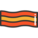 grilled, meat, Proteins, food, Barbecue, Bacon, Food And Restaurant Black icon