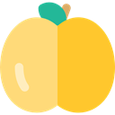 food, Peach, organic, diet, Fruit, vegan, Healthy Food, Food And Restaurant, vegetarian Gold icon