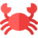 Animals, Crab, summer, Summertime, Sea Life, food, Crabs, Beach, Food And Restaurant, Aquarium Tomato icon