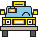 Automobile, Car, vehicle, Cab, transportation, transport Black icon