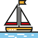 transport, transportation, Sailboat, sailing, Boats, sail, Boat Black icon