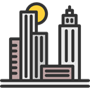 Cityscape, city, urban, Skyscrapers, Architecture And City, Architecture, town, buildings DarkSlateGray icon