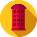 Communication, Communications, Telephone Box, phone call, technology, Phone Booth Gold icon