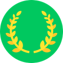 award, Sports And Competition, branch, wreath SpringGreen icon