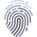 Fingerprint, evidence, detective, security, identification Black icon