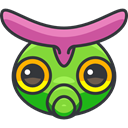 Character, gaming, Creature, video game, Caterpie, Avatar, nintendo, pokemon DarkSlateGray icon