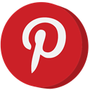 social media, pinterest Firebrick icon