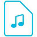music icon, mp3, File, sound, music, Audio, document Black icon