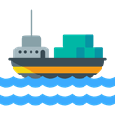 Cargo Ship, Shipping And Delivery, Shipping, navigation, transportation, Boat, transport Black icon