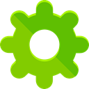 Gear, settings, configuration, ui, cogwheel, Tools And Utensils LawnGreen icon