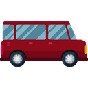Car, transportation, transport, vehicle, van, Automobile Black icon