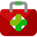 doctor, medical, hospital, first aid kit, Health Care, Healthcare And Medical DarkRed icon